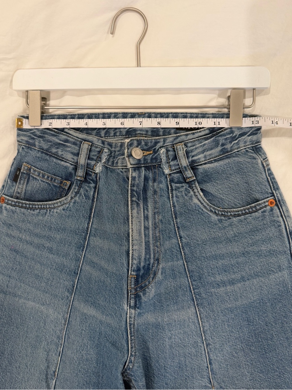 MO&Co Seams Detail Wide Leg Jeans